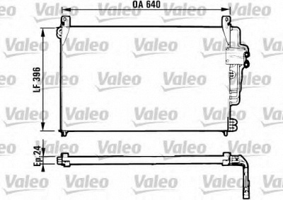 VALEO 816951 -  Конденсатор, кондиционер