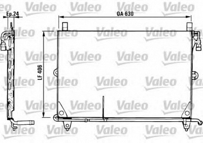 VALEO 816954 -  Конденсатор, кондиционер