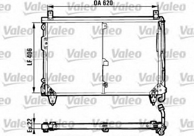 VALEO 816955 -  Конденсатор, кондиционер