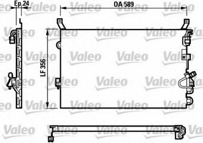 VALEO 816957 - Конденсатор, кондиционер