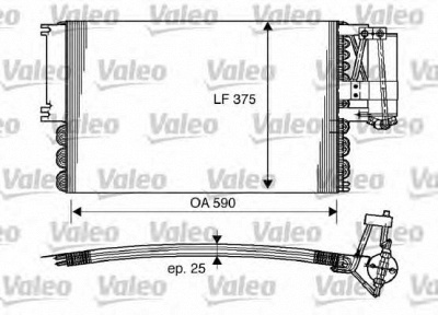 VALEO 816960 -  Конденсатор, кондиционер