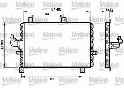 VALEO 816965 -  Конденсатор, кондиционер