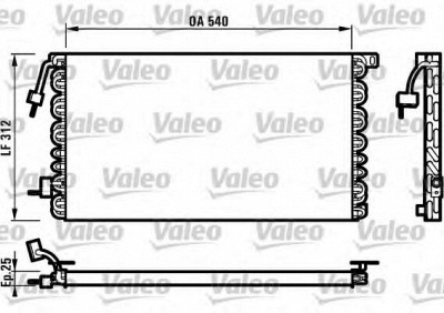 VALEO 816977 -  Конденсатор, кондиционер