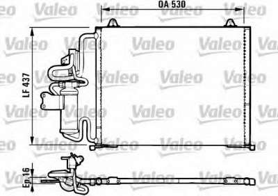 VALEO 816987 -  Конденсатор, кондиционер