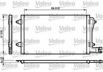 VALEO 816996 -  Конденсатор, кондиционер