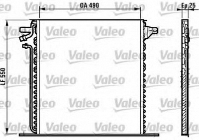 VALEO 817011 -  Конденсатор, кондиционер