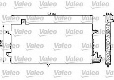 VALEO 817019 -  Конденсатор, кондиционер