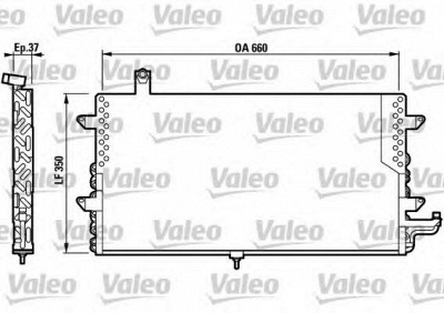 VALEO 817020 -  Конденсатор, кондиционер