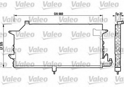 VALEO 817021 -  Конденсатор, кондиционер