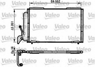 VALEO 817060 -  Конденсатор, кондиционер