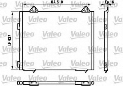 VALEO 817067 -  Конденсатор, кондиционер