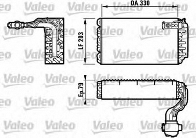 VALEO 817090 -  Испаритель, кондиционер