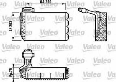 VALEO 817091 -  Испаритель, кондиционер