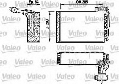 VALEO 817092 -  Испаритель, кондиционер