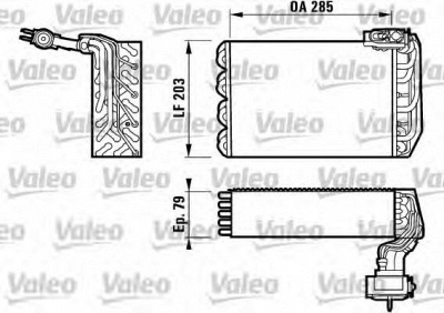 VALEO 817095 -  Испаритель, кондиционер