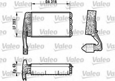 VALEO 817107 -  Испаритель, кондиционер