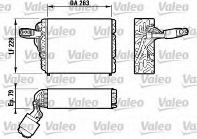 VALEO 817109 -  Испаритель, кондиционер