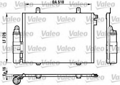 VALEO 817171 -  Конденсатор, кондиционер