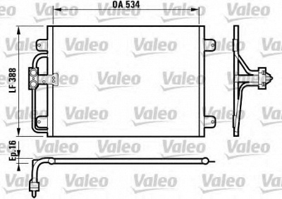 VALEO 817197 -  Конденсатор, кондиционер