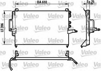 VALEO 817201 -  Конденсатор, кондиционер
