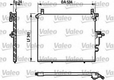 VALEO 817234 -  Конденсатор, кондиционер
