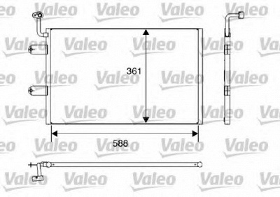 VALEO 817245 -  Конденсатор, кондиционер