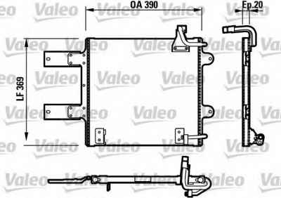 VALEO 817246 -  Конденсатор, кондиционер