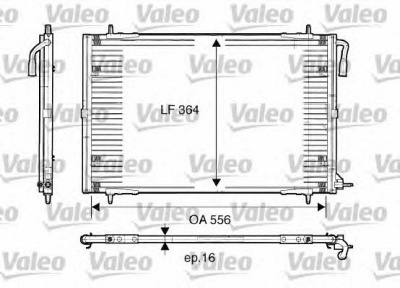 VALEO 817283 -  Конденсатор, кондиционер