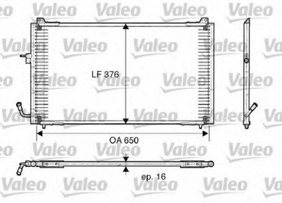 VALEO 817375 -  Конденсатор, кондиционер