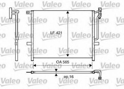 VALEO 817383 -  Конденсатор, кондиционер