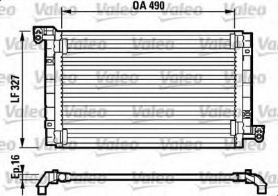 VALEO 817384 -  Конденсатор, кондиционер
