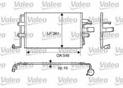 VALEO 817427 -  Конденсатор, кондиционер