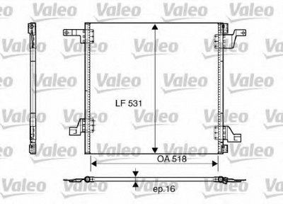 VALEO 817458 -  Конденсатор, кондиционер