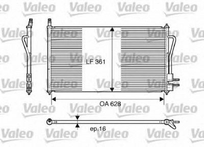 VALEO 817493 -  Конденсатор, кондиционер