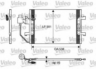 VALEO 817504 -  Конденсатор, кондиционер