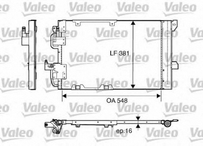 VALEO 817505 -  Конденсатор, кондиционер