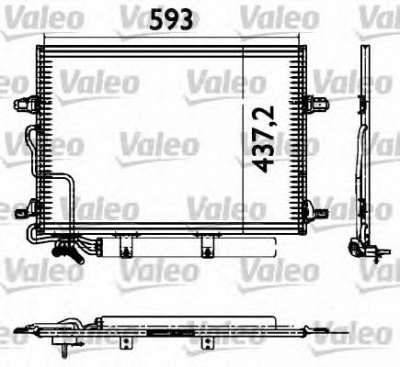 VALEO 817583 -  Конденсатор, кондиционер