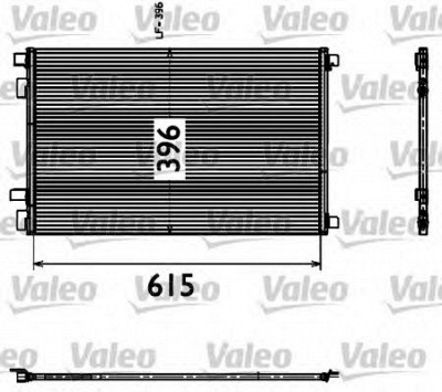 VALEO 817608 -  Конденсатор, кондиционер