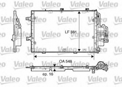 VALEO 817609 -  Конденсатор, кондиционер