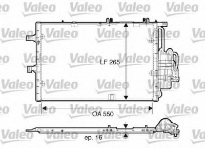 VALEO 817610 -  Конденсатор, кондиционер