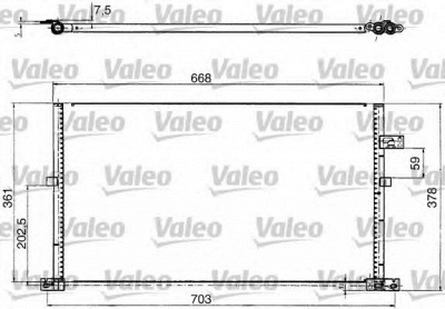 VALEO 817657 -  Конденсатор, кондиционер