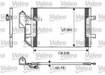 VALEO 817659 -  Конденсатор, кондиционер
