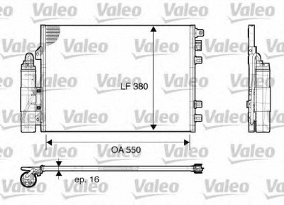 VALEO 817661 -  Конденсатор, кондиционер