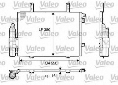 VALEO 817662 -  Конденсатор, кондиционер