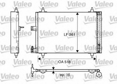 VALEO 817667 -  Конденсатор, кондиционер