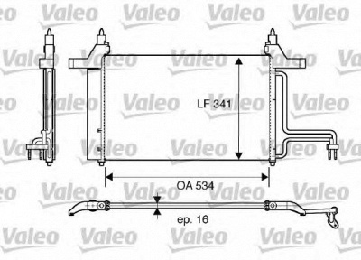 VALEO 817669 -  Конденсатор, кондиционер