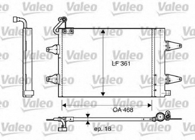 VALEO 817686 -  Конденсатор, кондиционер