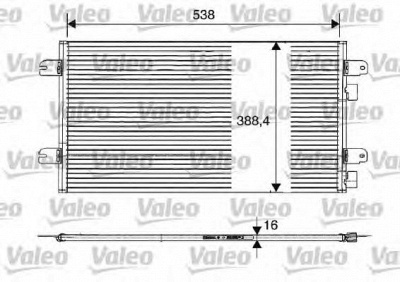 VALEO 817701 -  Конденсатор, кондиционер