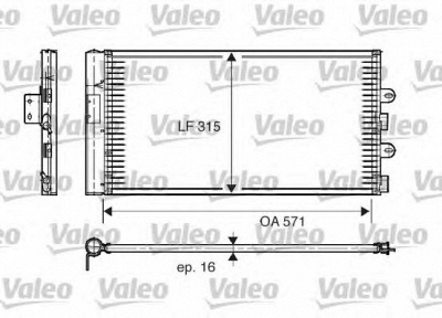 VALEO 817703 -  Конденсатор, кондиционер