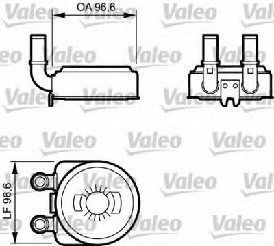 VALEO 817705 -  масляный радиатор, двигательное масло